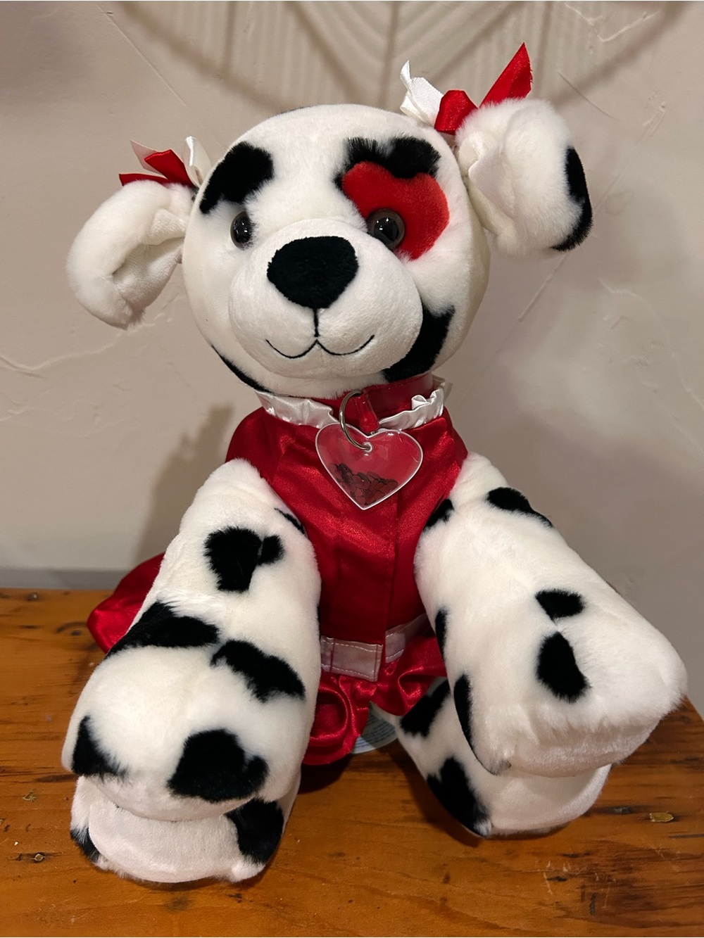 Retired Build A Bear Workshop Valentines Dalmation - 2010